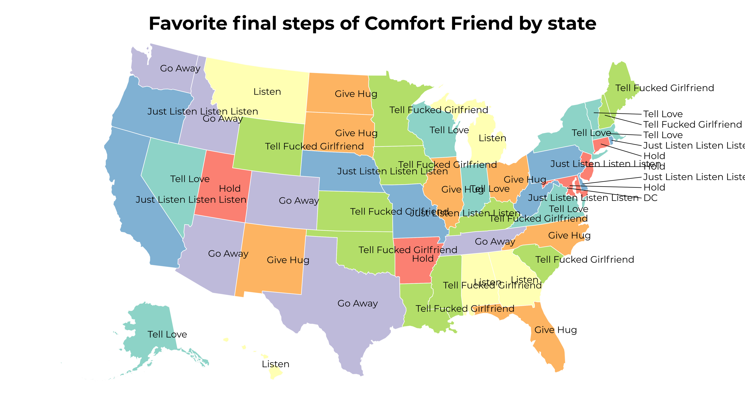 final steps of Comfort Friend map