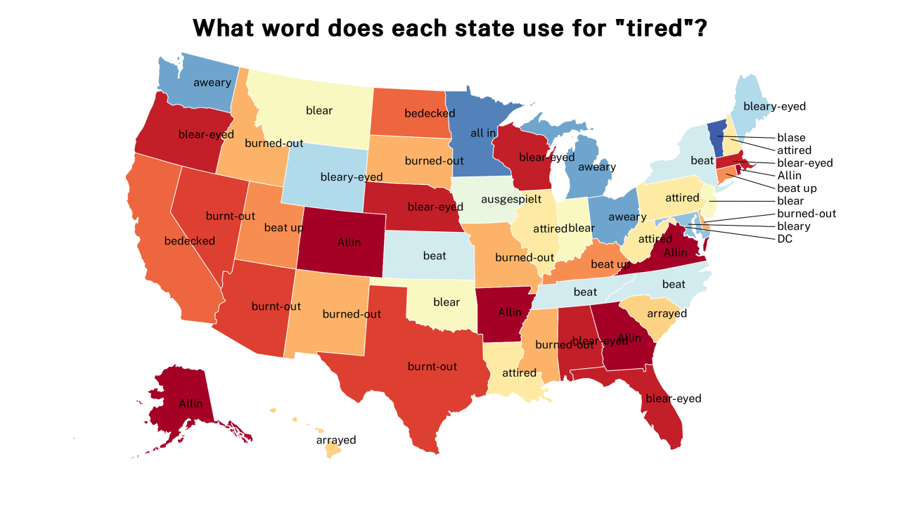 tired map