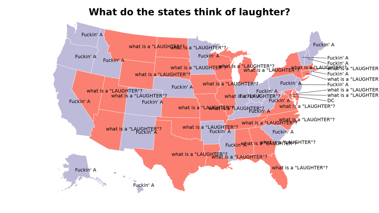 LAUGHTER map