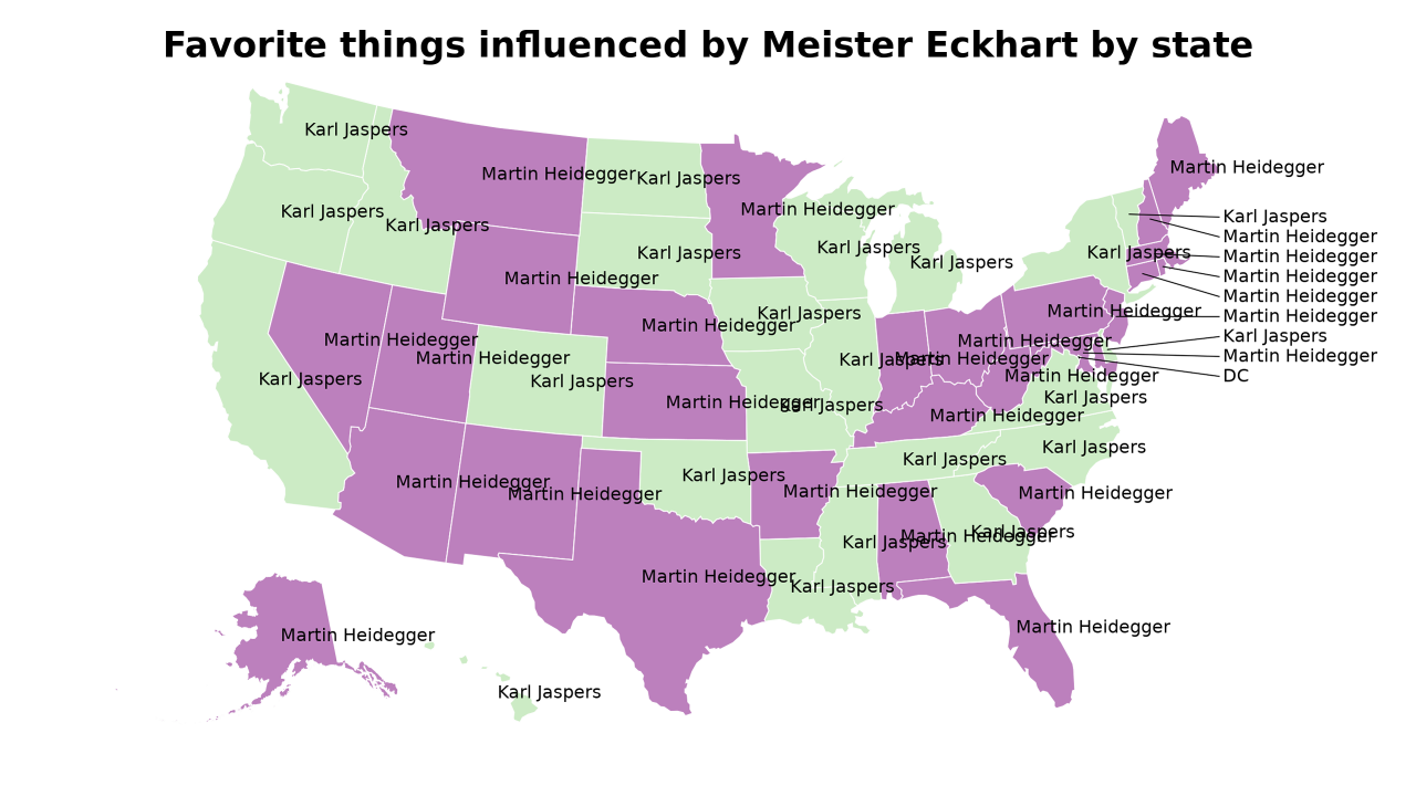 things influenced by Meister Eckhart map