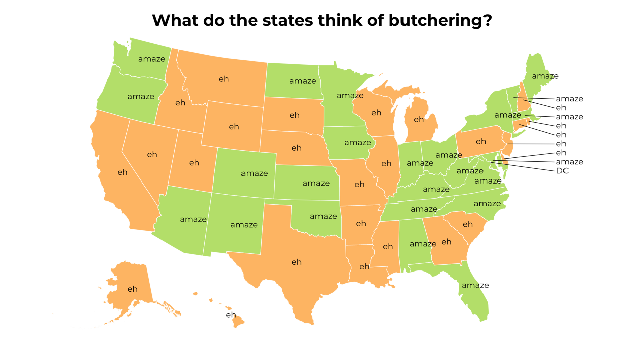 butchering map