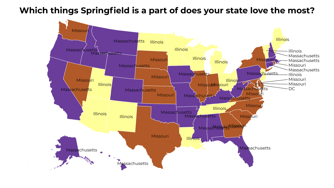 things Springfield is a part of map