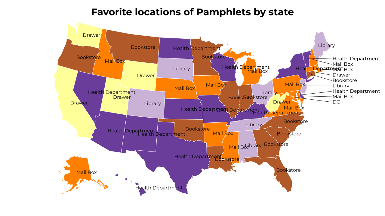 locations of Pamphlets map