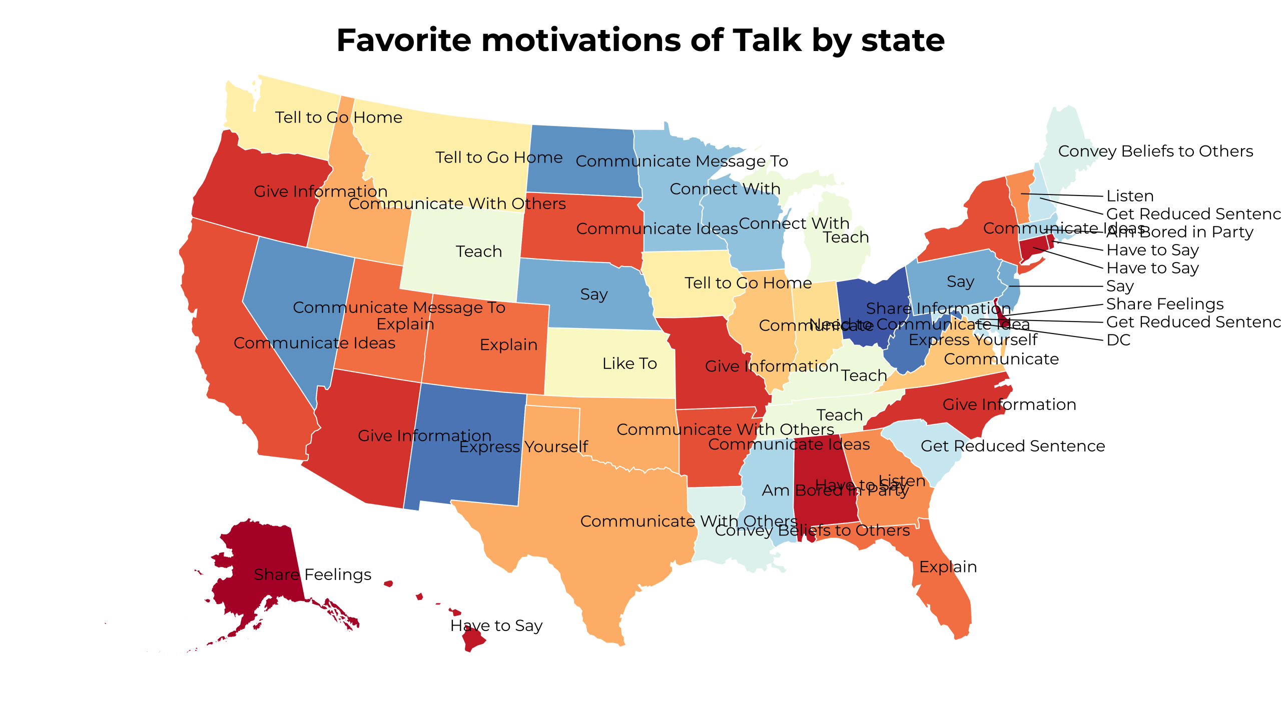 motivations of Talk map