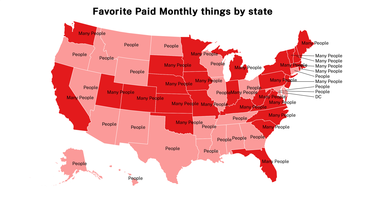 Paid Monthly things map