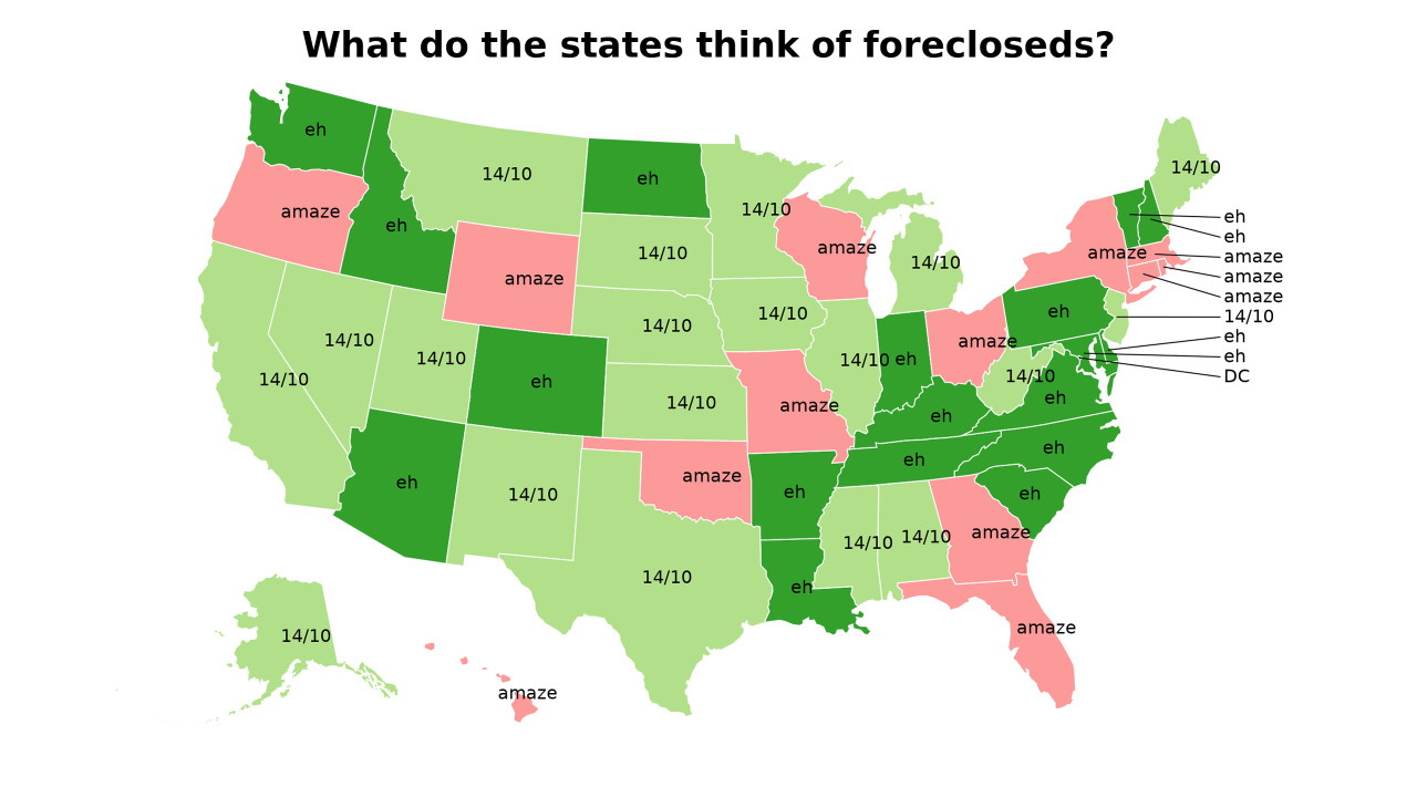 Foreclosed map