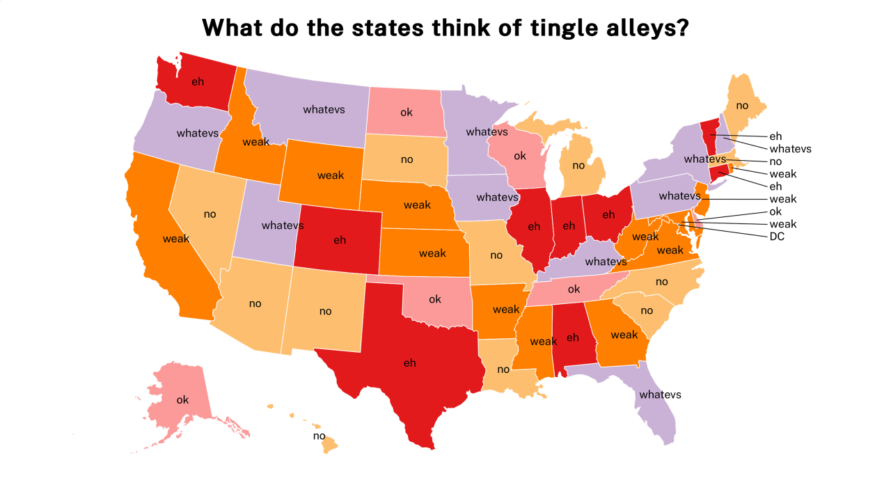 Tingle Alley map