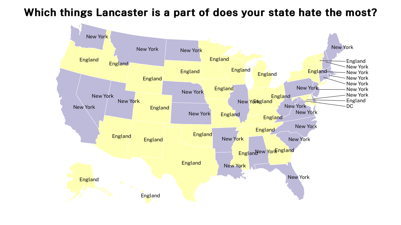 things Lancaster is a part of map