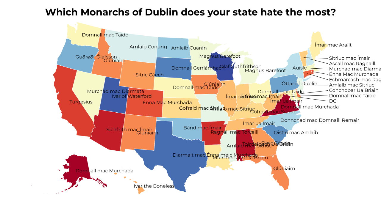 Monarchs of Dublin map