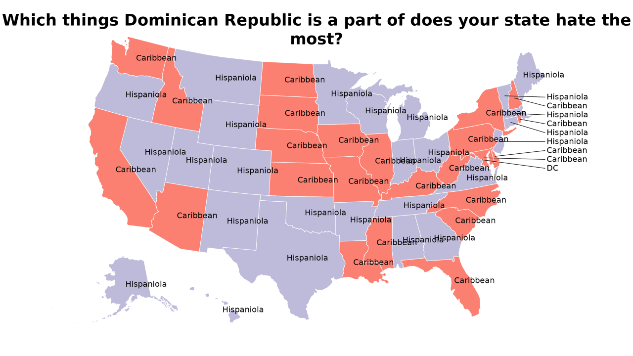 things Dominican Republic is a part of map