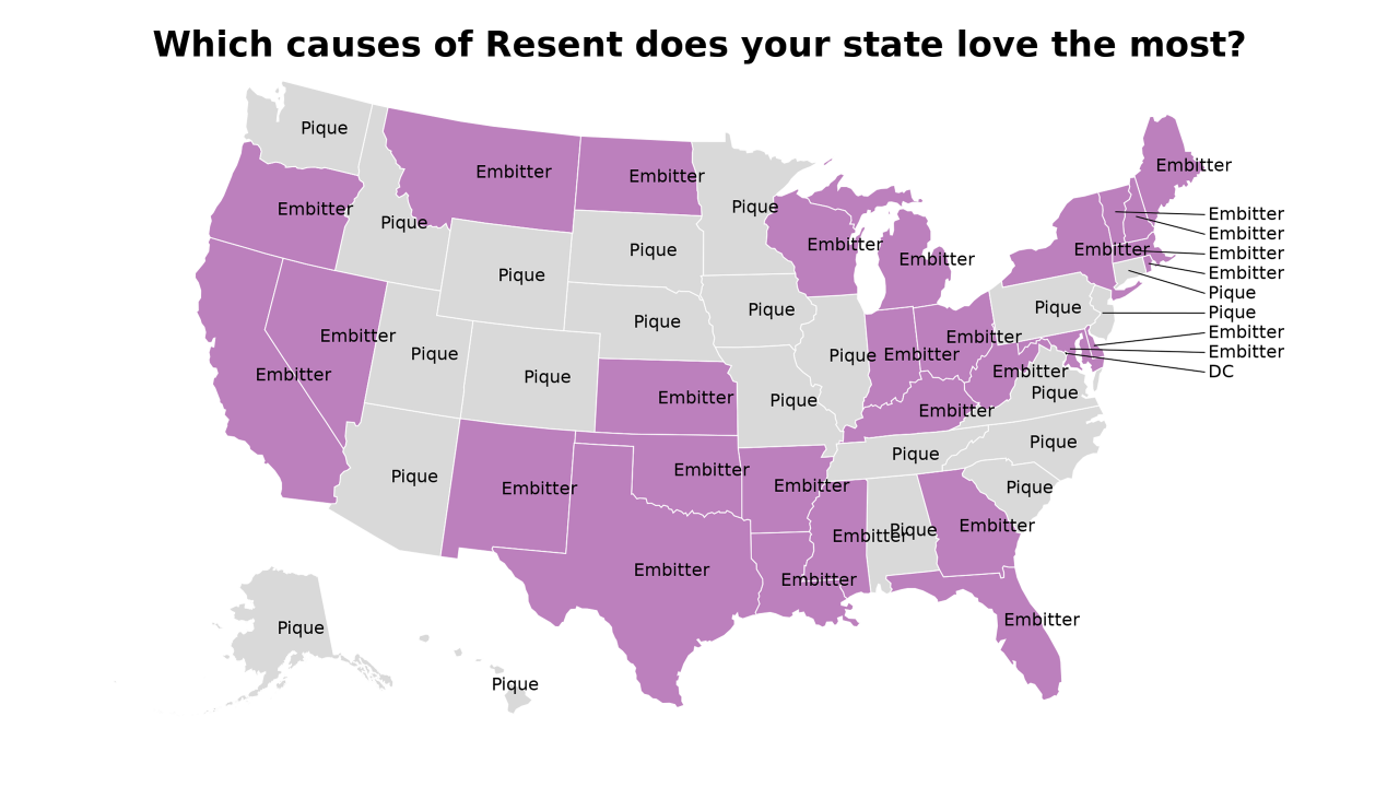 causes of Resent map