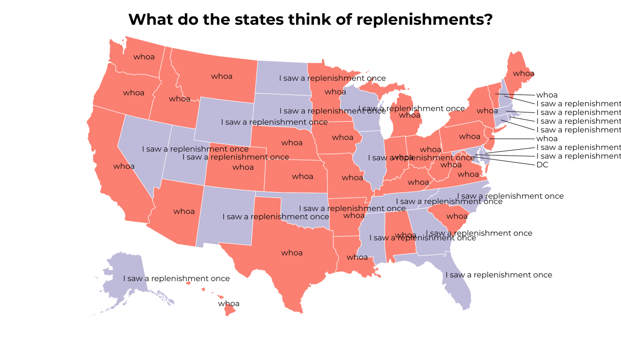 replenishment map