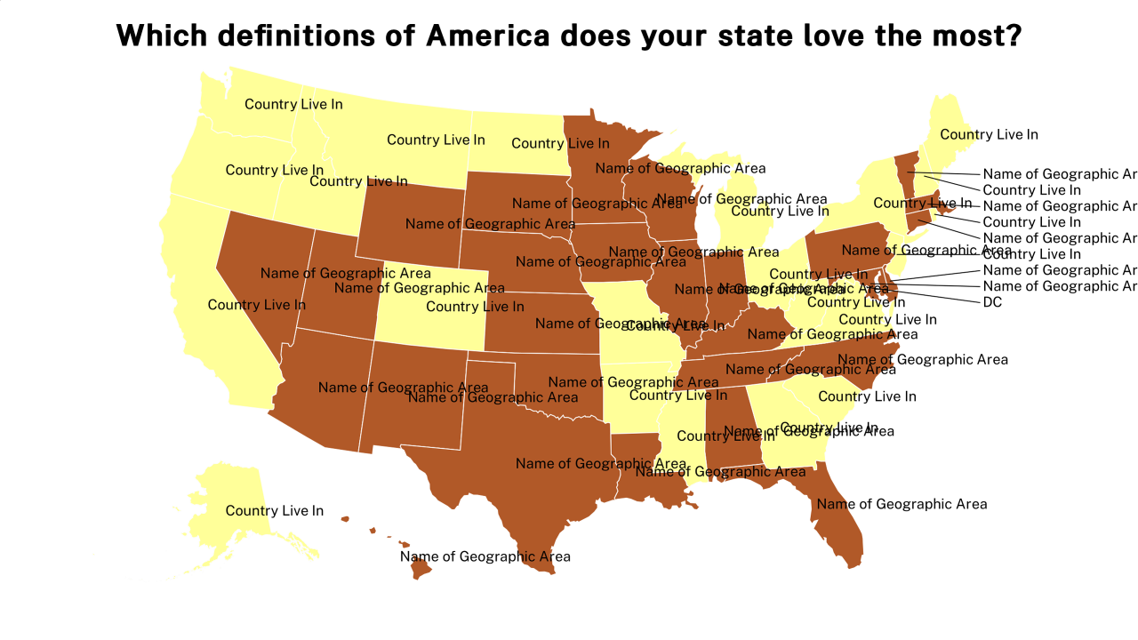 definitions of America map