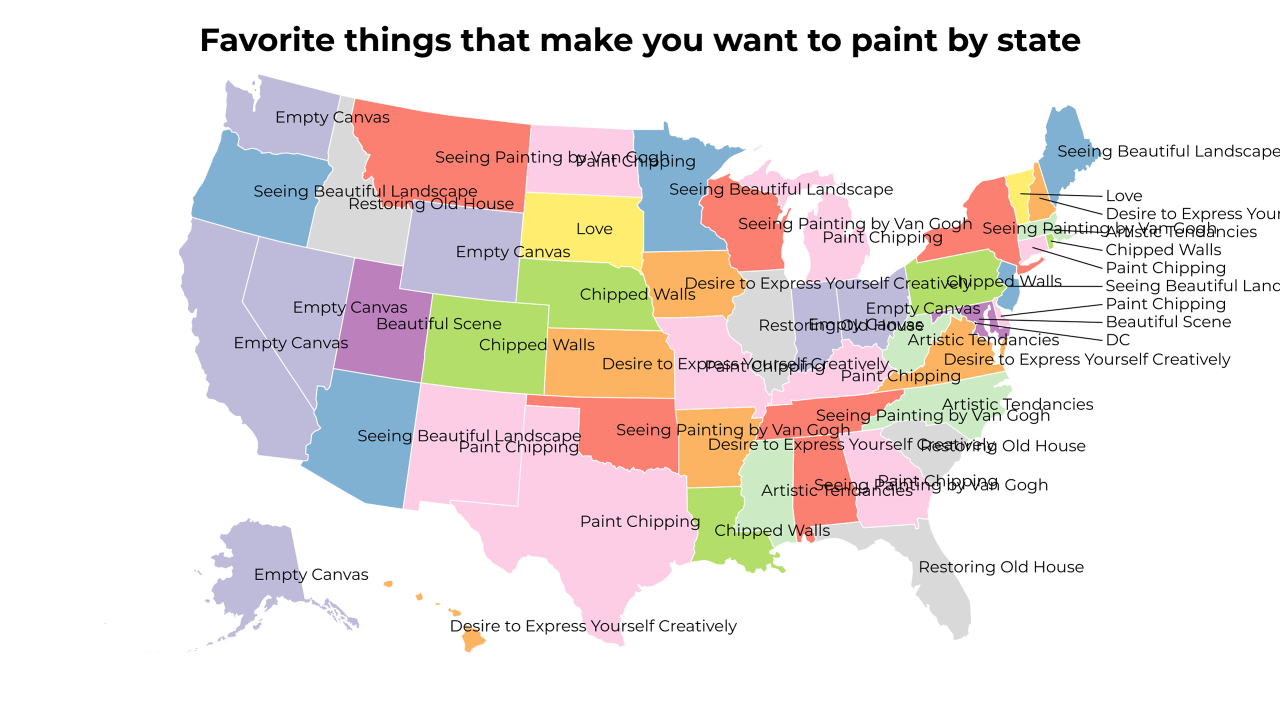 things that make you want to paint map