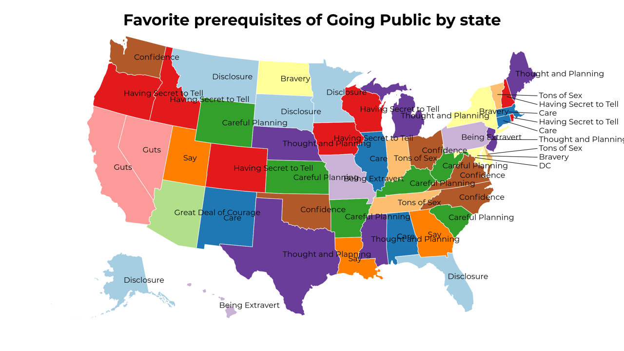 prerequisites of Going Public map