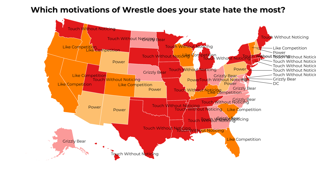 motivations of Wrestle map