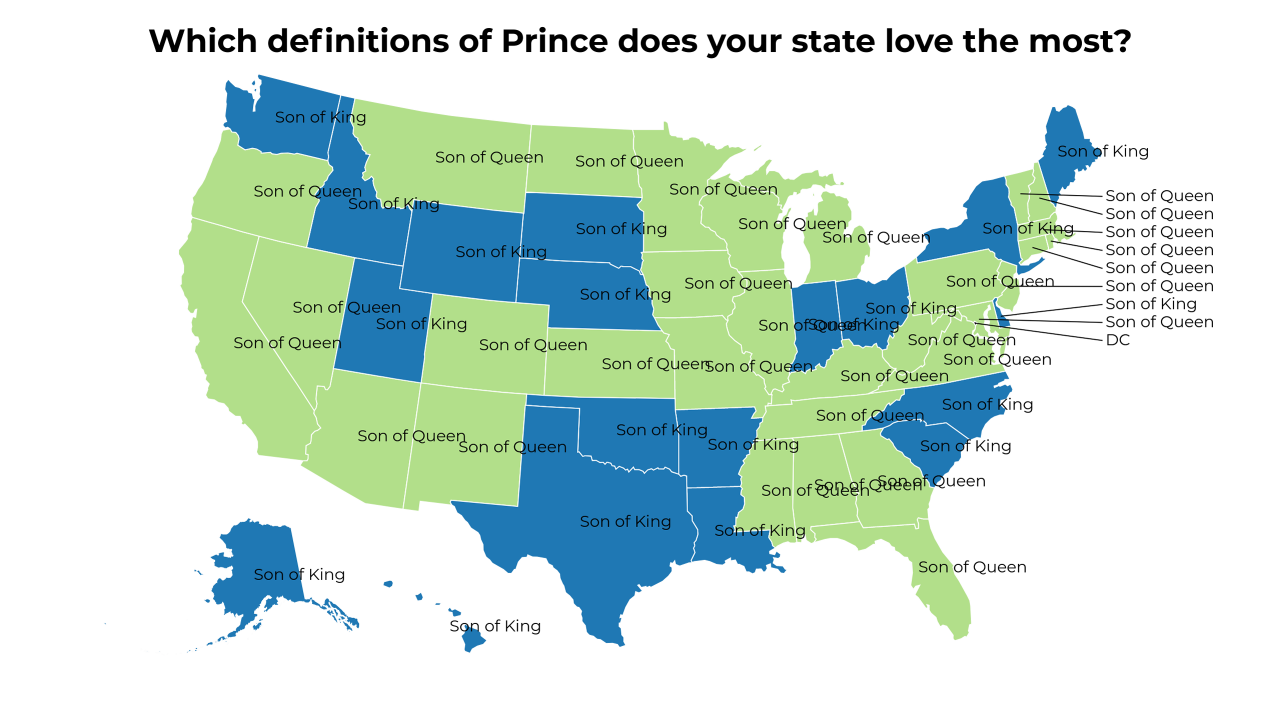 definitions of Prince map