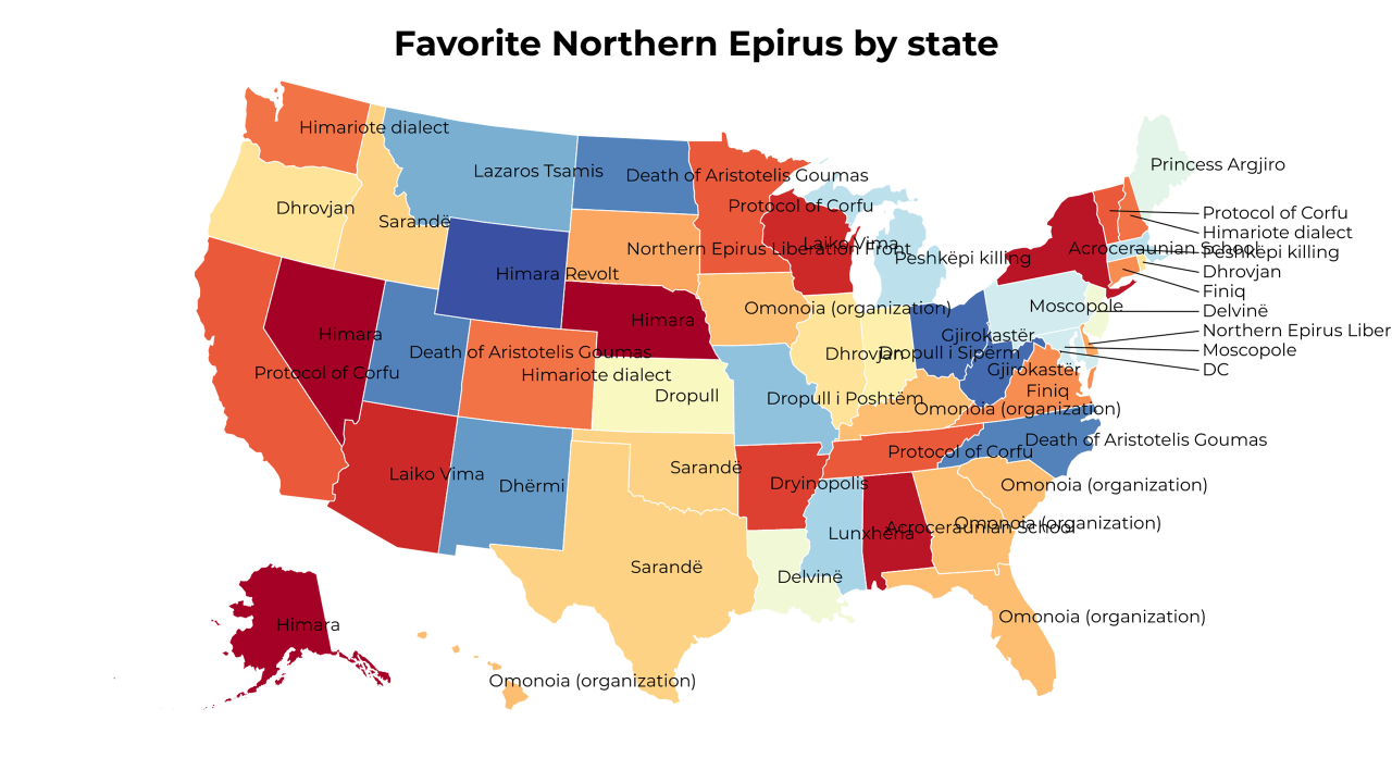 Northern Epirus map