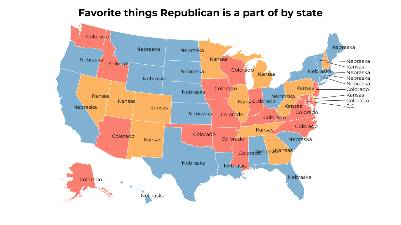 things Republican is a part of map