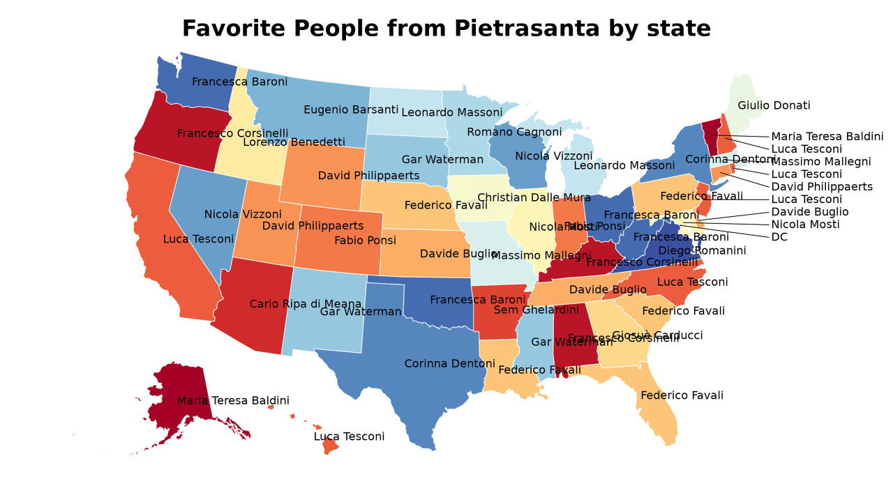 People from Pietrasanta map
