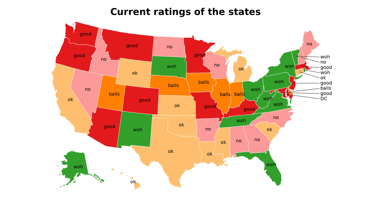 rating map