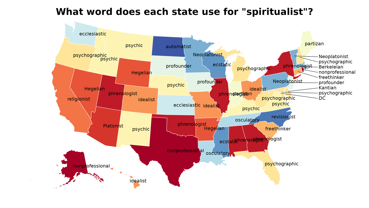 spiritualist map