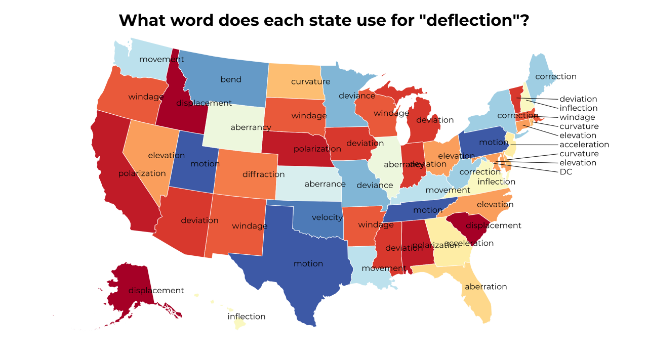 deflection map