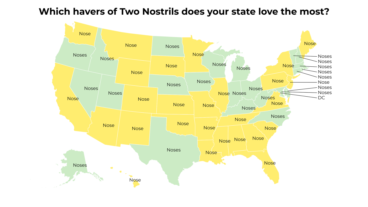 havers of Two Nostrils map