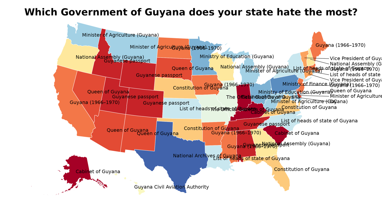 Government of Guyana map