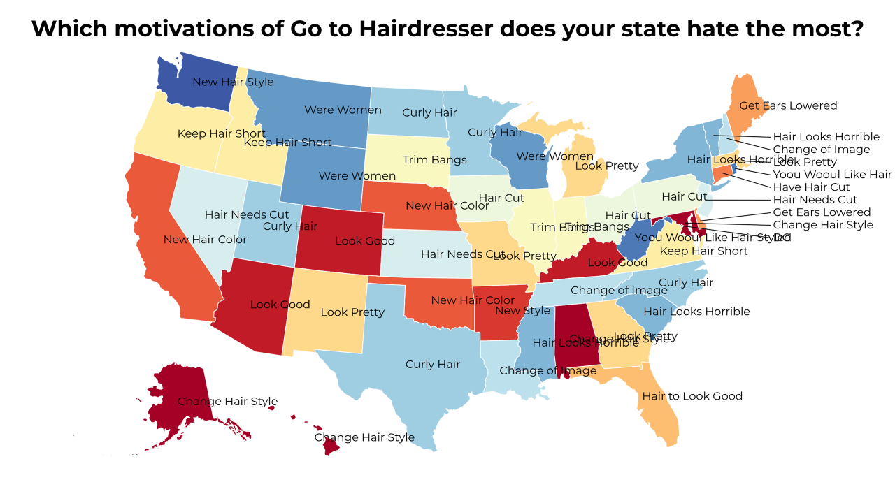 motivations of Go to Hairdresser map
