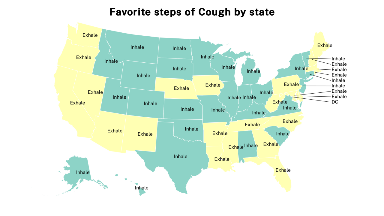 steps of Cough map