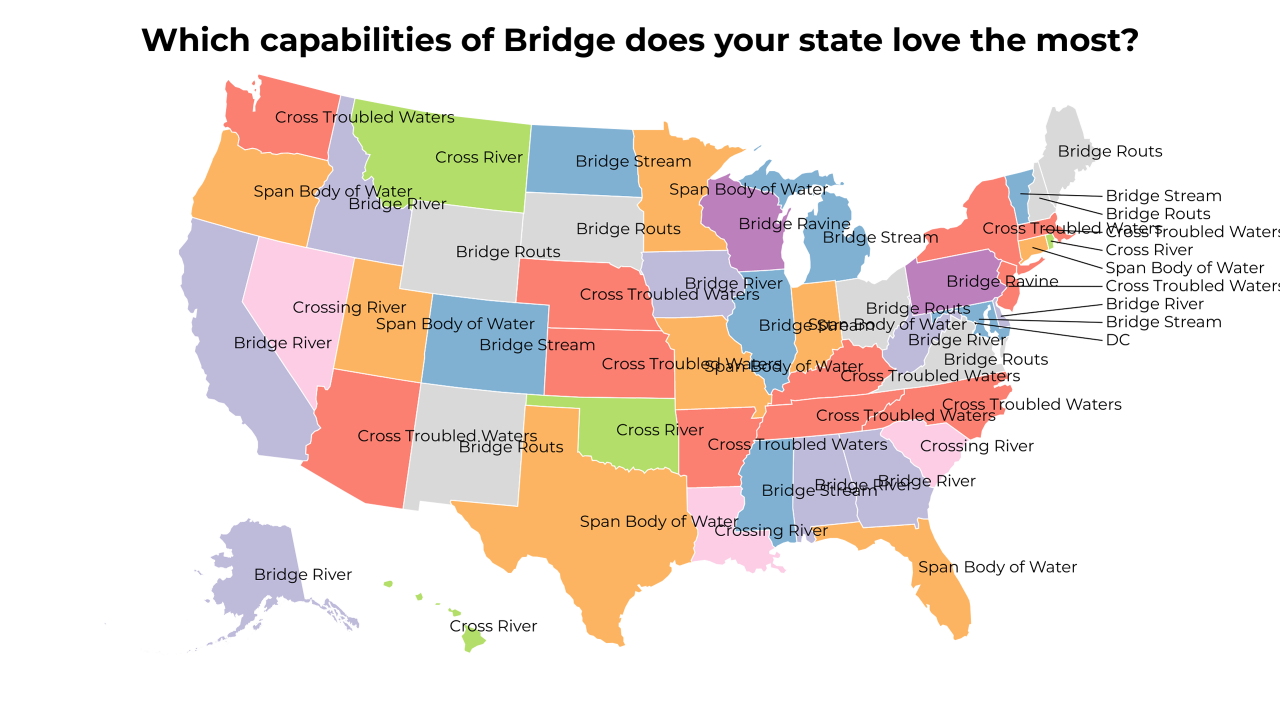 capabilities of Bridge map