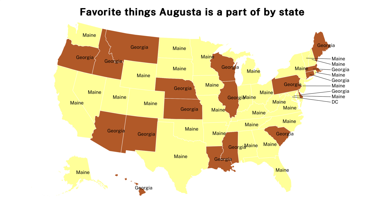 things Augusta is a part of map