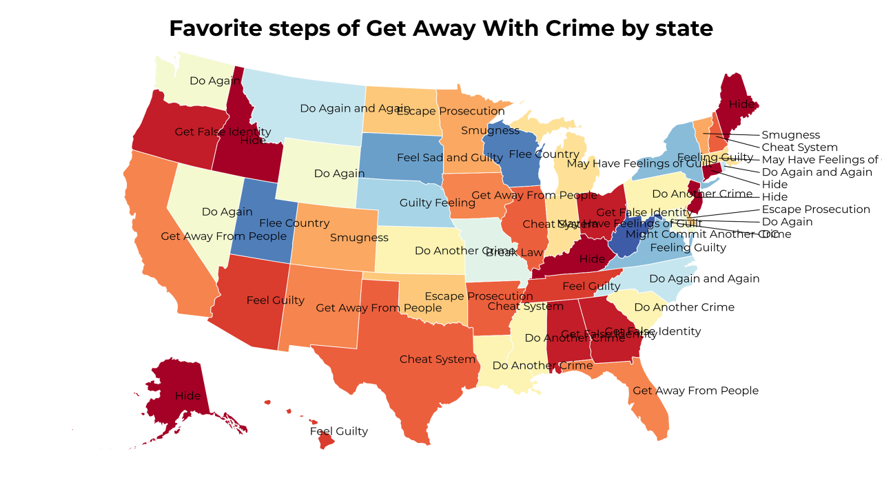 steps of Get Away With Crime map