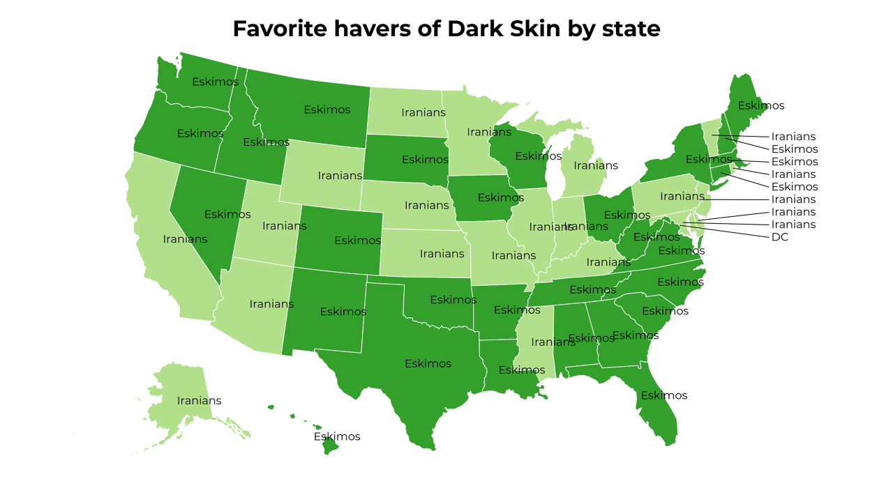 havers of Dark Skin map