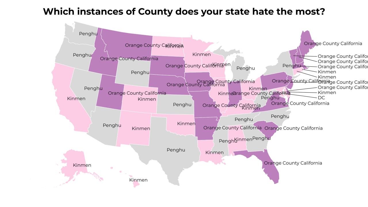 instances of County map