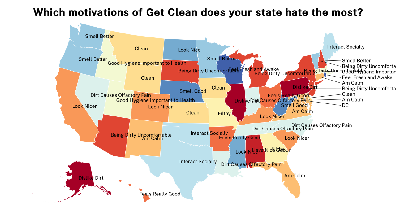 motivations of Get Clean map