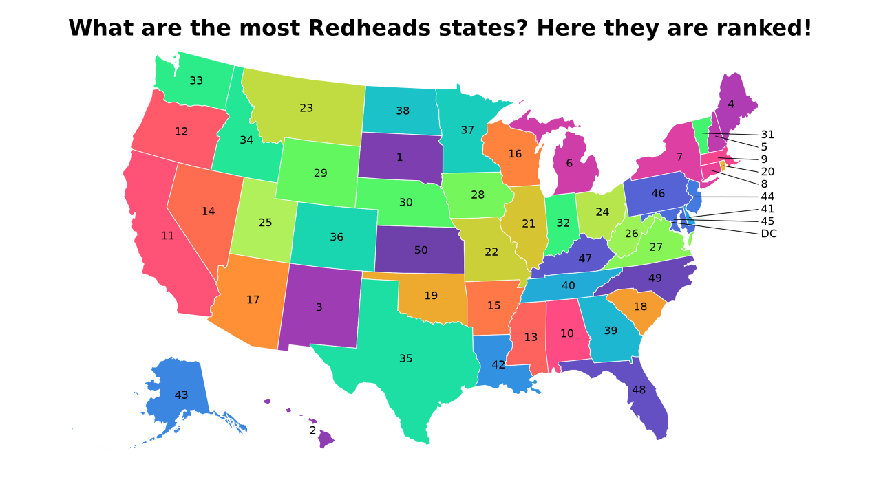 Redheads map