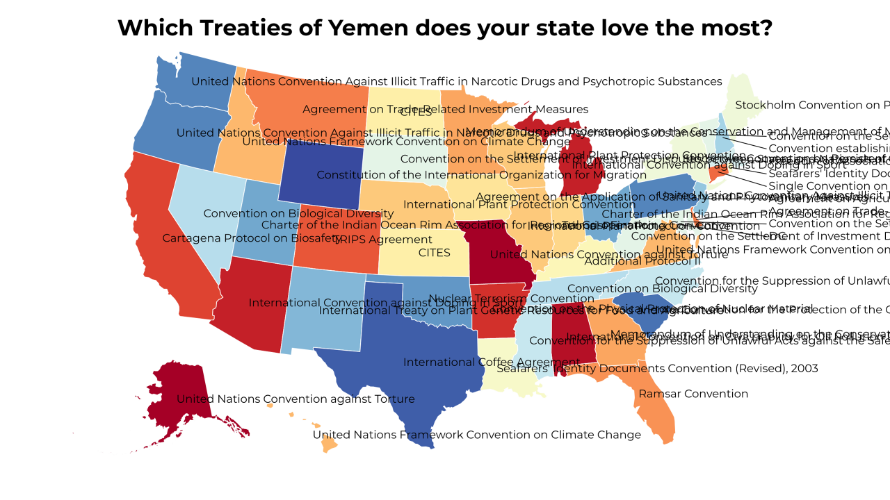 Treaties of Yemen map