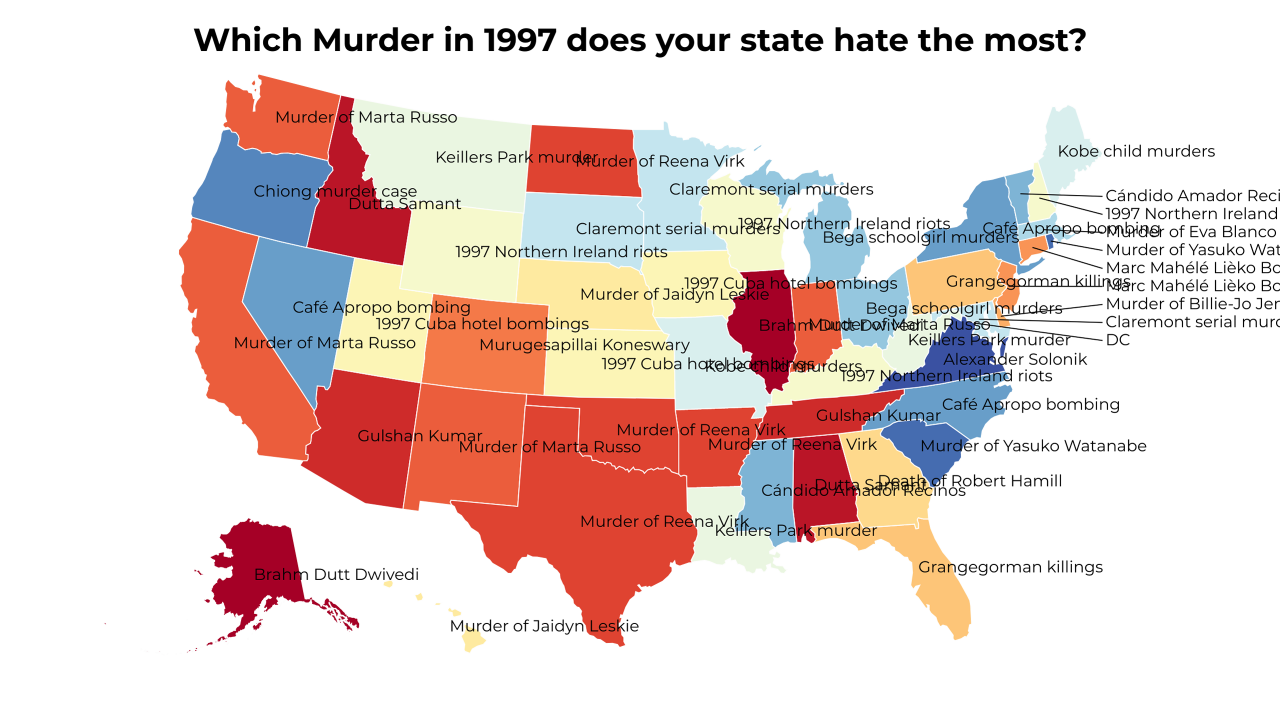 Murder in 1997 map