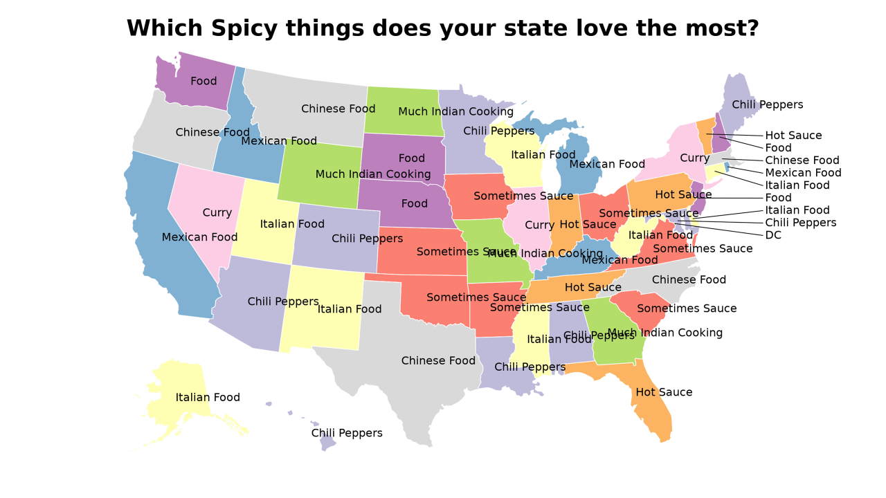 Spicy things map