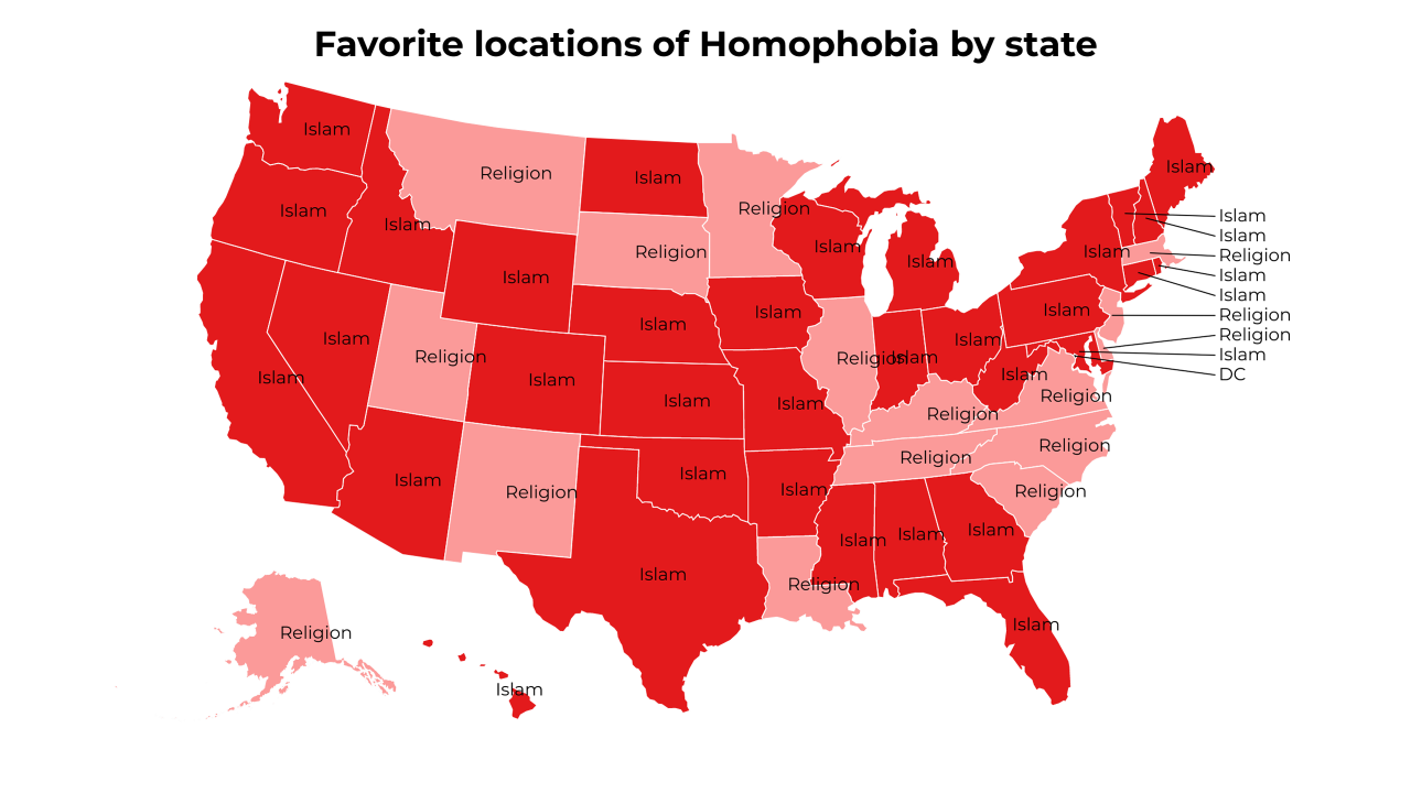 locations of Homophobia map
