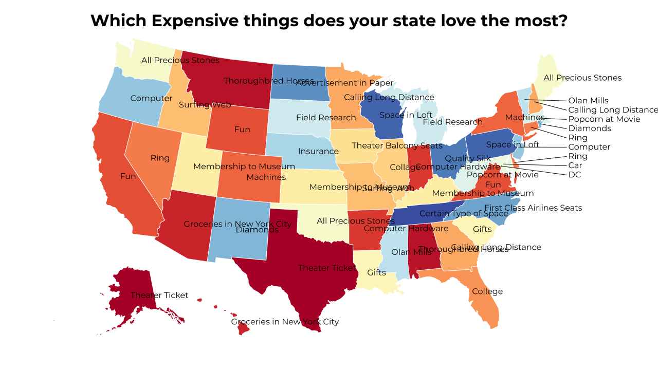 Expensive things map