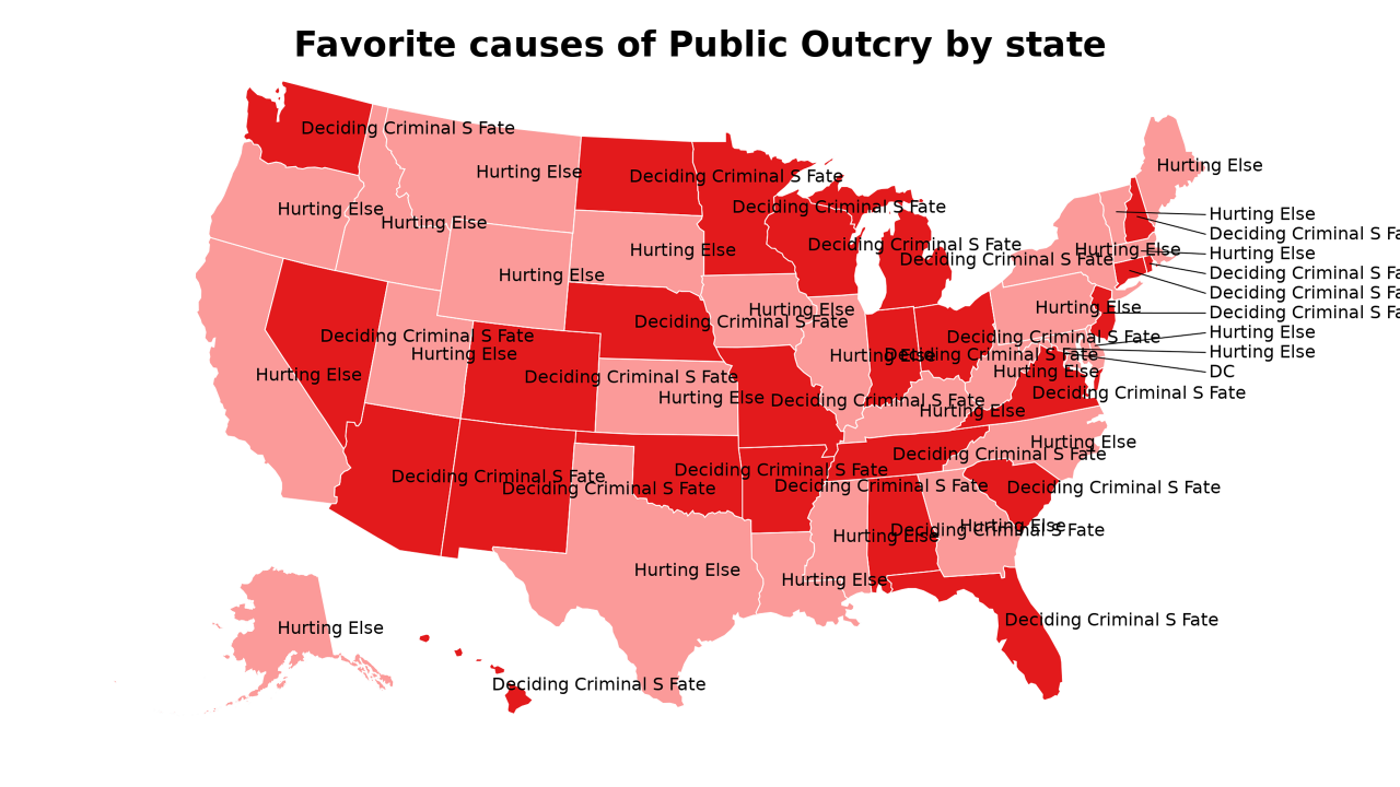 causes of Public Outcry map