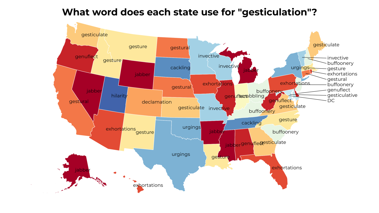 gesticulation map