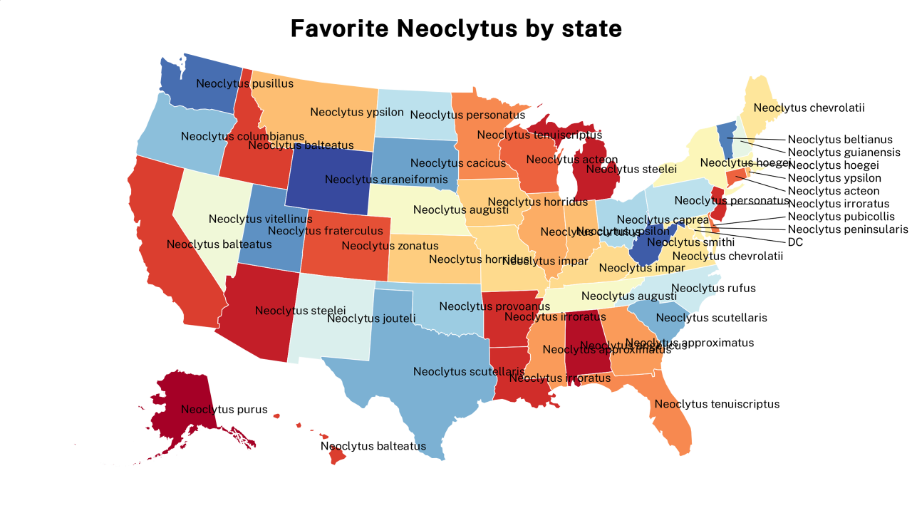 Neoclytus map