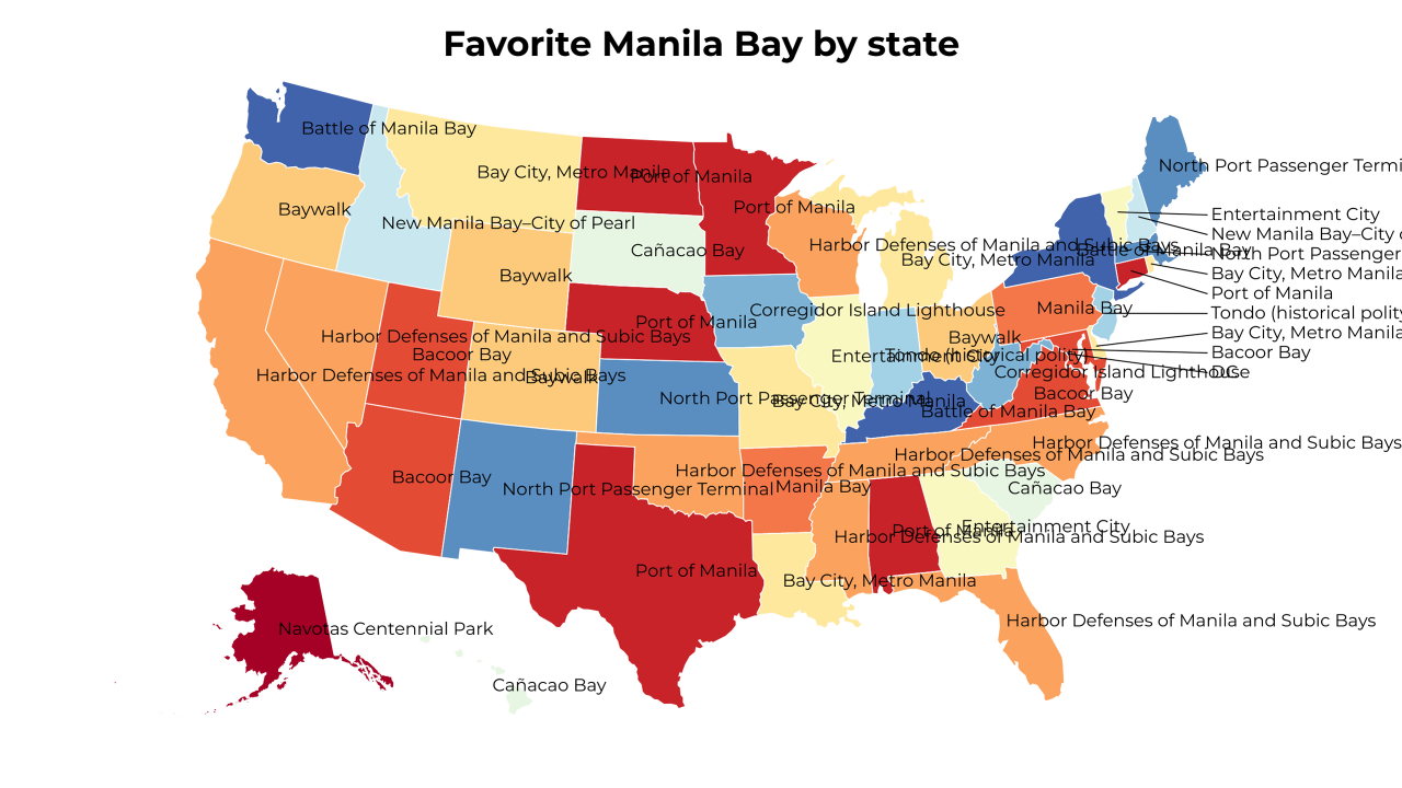 Manila Bay map