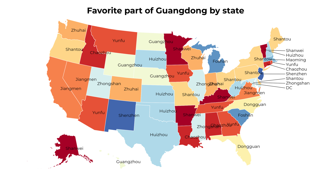 part of Guangdong map