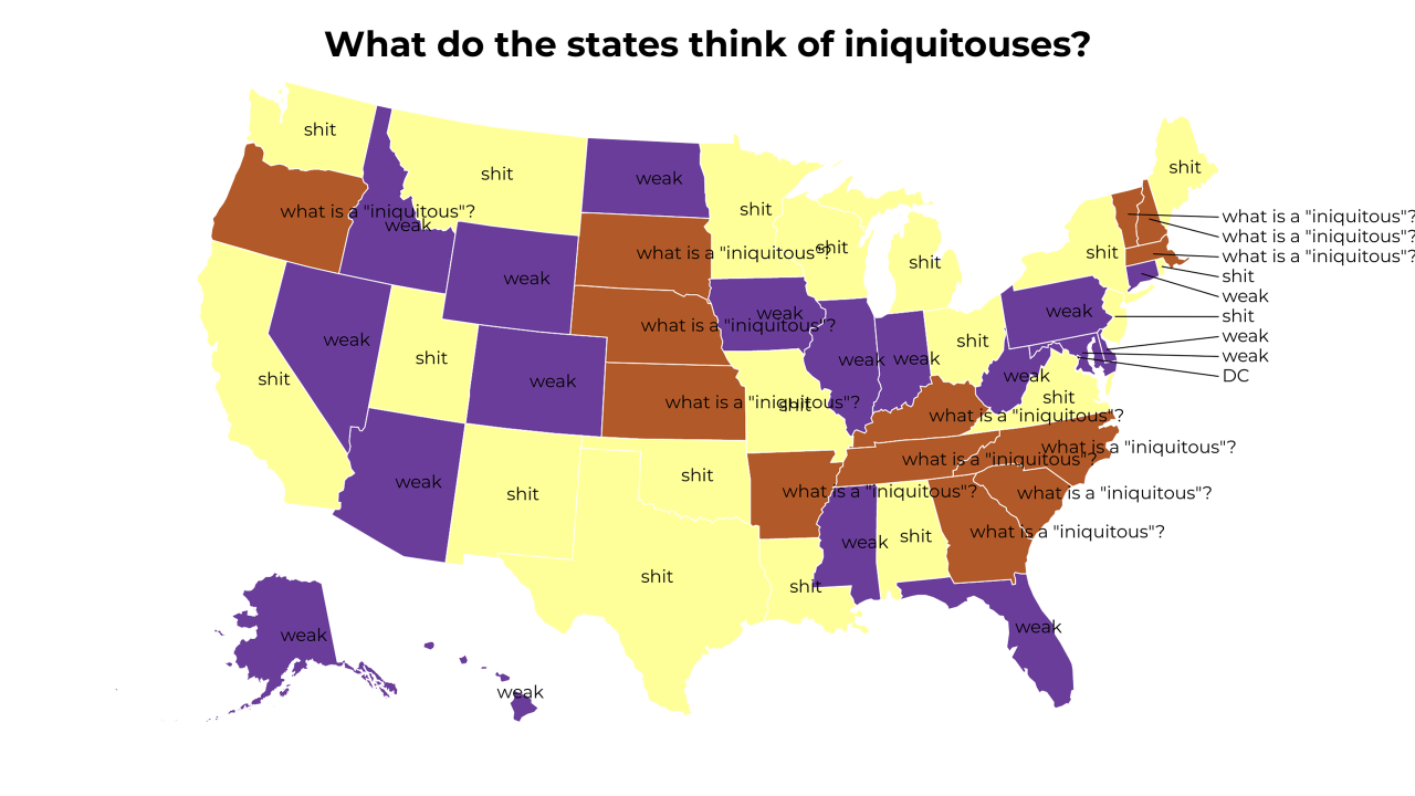 iniquitous map