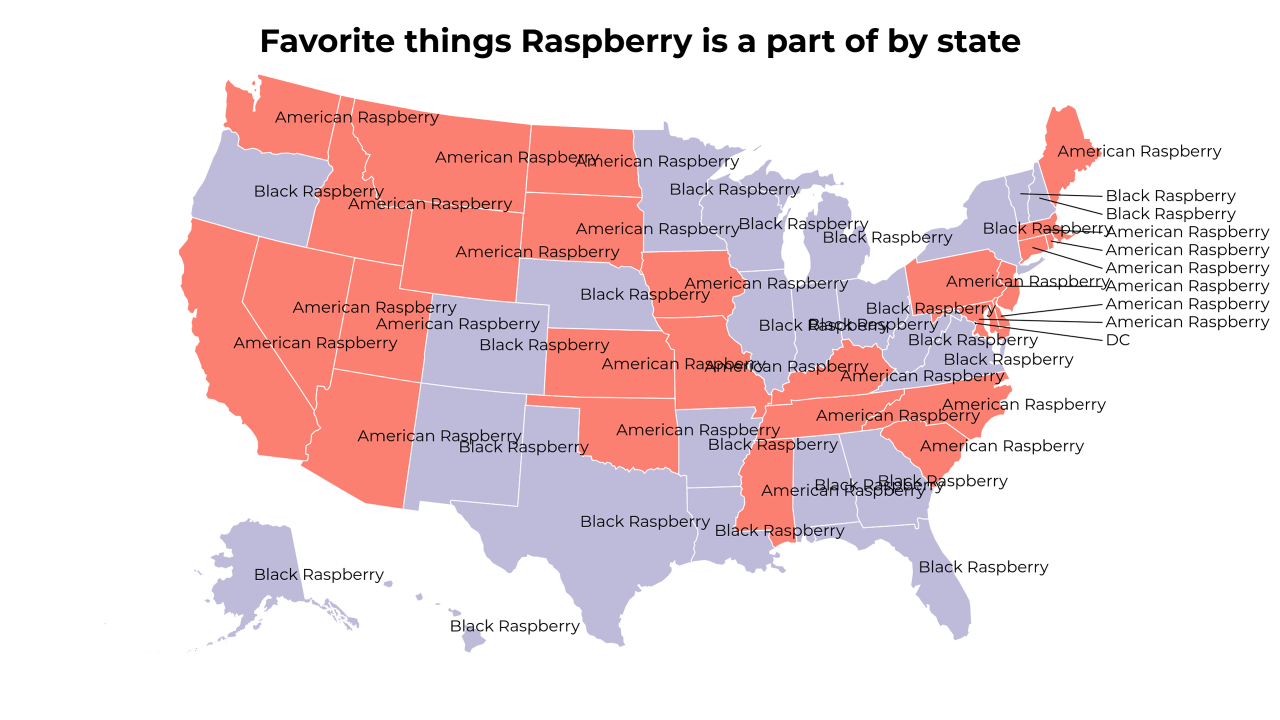 things Raspberry is a part of map